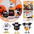 thumbnail image 4 of Halloween Decorations Birds Figurine Featherly Friends Bird Statue-Handmade ., 4 of 5