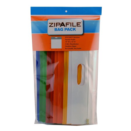 UPC: 0836350000359 | Bags Of Bags Zipafile Storage Bags Pack Of 12 ZFH14M12