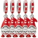thumbnail image 1 of Dije Love corazón gnomo XmasGnome01 5Pzas Plata S925 Chapa Colgante Fijo Nomo/Corazón Plata/Rojo Caja Blanca 4x4cm., 1 of 2