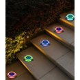 thumbnail image 4 of Luces subterráneas Luz subterránea solar, decoración de jardín de plástico impermeable al aire libre, luz subterránea de paisaje de césped, luz subterránea de tubo largo de platillo volador colorido oso de fresa Electrónica, 4 of 5