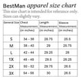 thumbnail image 6 of Bestman Solid Long Sleeve Cotton Shirts For Mens Formal Button Down Regular Fit Shirt, 6 of 7