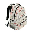 thumbnail image 5 of School Backpack Lightweight Multipocket College High Middle Student Bag 15L Cute Dog Paw and Bones, 5 of 9