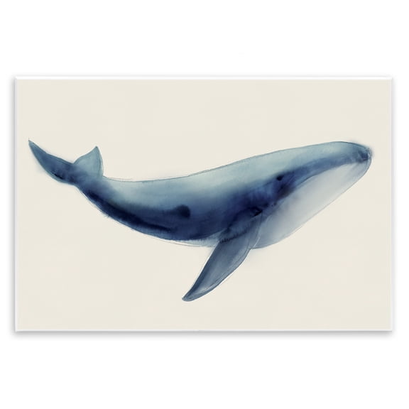 Stupell Industries Soft Gentle Giant Whale Wall Plaque Art design by Lily K., 10 x 15