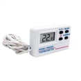 thumbnail image 1 of Digital Refrigerator Thermometer Indoor Outdoor Fridge Freezer Thermometer with 2 Sensor and Alarm for Home Restaurant, 1 of 8