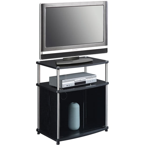 Convenience Concepts Designs2Go No Tools TV Stand with Black Glass