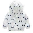 thumbnail image 2 of Utoimkio Toddler Baby Boys Girls Hooded Jackets Spring Fall Cartoon Print Coat Lightweight Windproof Outwear Kids Zipper Up Hooded Jackets for Kids Size 18M-5Y, 2 of 5