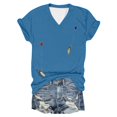 thumbnail image 5 of WEAIXIMIUNG T-Shirts Graphiques Ajustés pour Femmes T-Shirt Imprimé Pingouin Amusant, 5 of 5