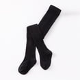 thumbnail image 2 of Toddler Kids Baby Girls Warm Full Leggings Knitted Tights Pantihose Stretchy Basic Full Length Pants Pantyhose For Spring Autumn Stocking 4-6 Years,Black Caqnni, 2 of 4