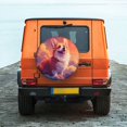 thumbnail image 6 of Wukai Sunset Cloud Corgi Print Spare Tire Cover for RV Trailer,Waterproof PVC Faux Leather Wheel Cover Fit for Truck,Trailer,RV,SUV,Camper and Most Vehicle-15 inch, 6 of 6