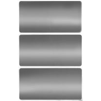 Royal Green Rectangular Name Tag Stickers Color-Coding Labels, 4" x 2" in Silver ,300 Pack