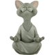 thumbnail image 1 of Estatua meditativa de Buda de gato gris Vhermosa para decoración de jardín interior y exterior, 1 of 7