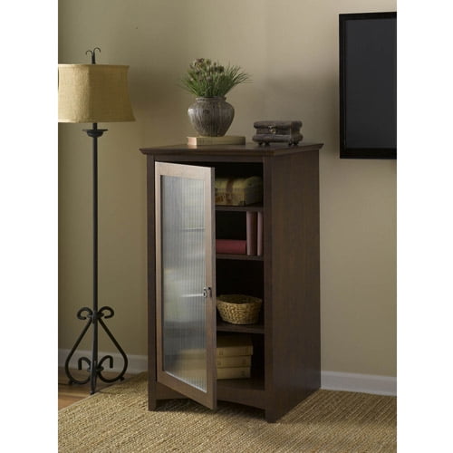 Bush Furniture Buena Vista Audio Cabinet Bookcase