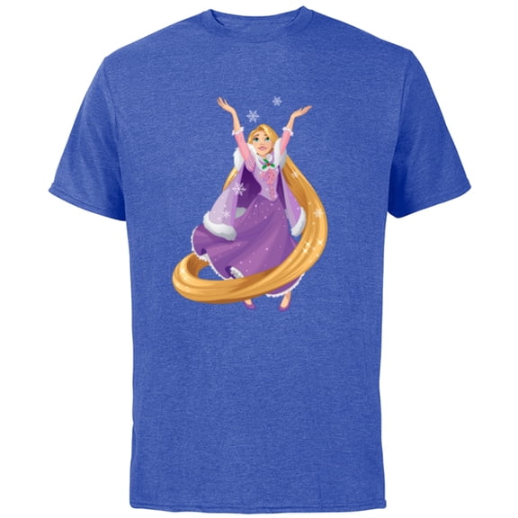 Disney Tangled Princess Rapunzel Holiday - Short Sleeve Cotton T-Shirt for Adults - Customized-Royal Heather