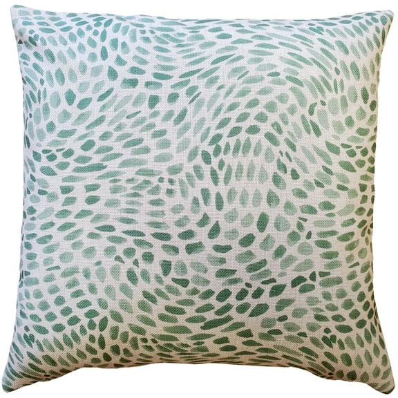 Matisse Dots Spring Green Throw Pillow 19x19 Square Polyfill Insert 100% Polyester