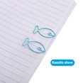 thumbnail image 4 of Shisuyan 30pcs Creative Fish Shaped Paper Clips: Decorative Metal Clips - Animal-Themed Stationery Supplies For Organizing Documents, 4 of 8