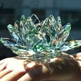 thumbnail image 3 of Artificial Quartz Crystal Lotus Flower Figurine Wedding Party Decor Souvenir, 3 of 6