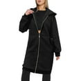thumbnail image 6 of Zeagoo Women's Zip Up Hoodies Oversized Fleece Long Tunic Sweatshirts Casual Long Sleeve 2025 Fall Hoodie Jacket Coat, 6 of 7