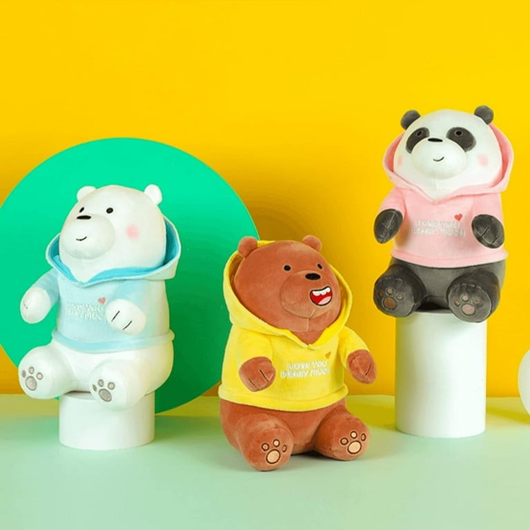MINISO We Bare Bears Plush Toy With Hoodie Ice Bear Walmart