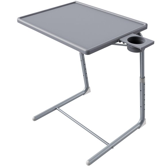 Bandeja de TV ajustable HUANUO, plegable, 55-73 cm de altura, 3 ángulos
