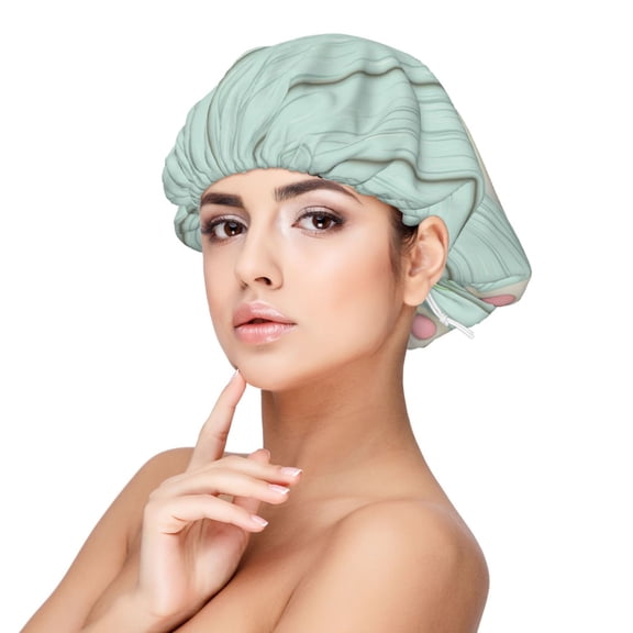 Rateoe White Bunny Bottom And Easter Eggs Pattern Silk Satin Hair Bonnet for Sleeping, Adjustable Sleep Cap Turban for Women , Curly Straight Hair Long Large Braid