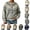 Gray, variant on Womens Fair Isle Cardigan Sweaters Retro Button Up Geometric Print Casual Crewneck Knit Cardigans Long Sleeve Soft Open Front Comfy Outwear