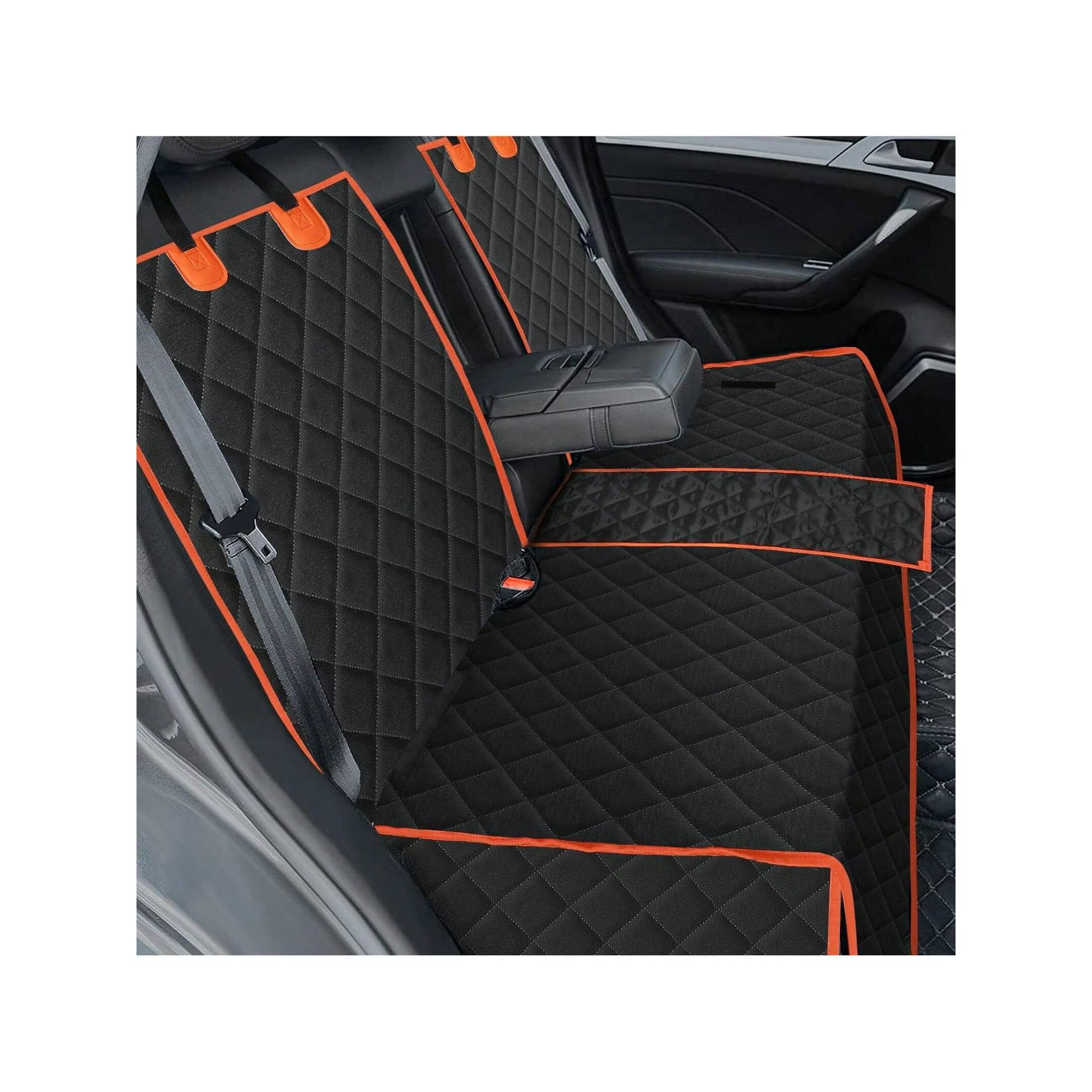 Pecute Dog Car Seat Cover Waterproof Scratchproof Nonslip Washable Vehicle Bench Back Seat Protector for Pet for Cars SUV Trucks