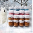 thumbnail image 3 of 2 pares de lindos zapatos para cachorros, botas de nieve de invierno para perros pequeños, calcetines, zapatos gruesos y cálidos, botas cortas, para perros/gatos pequeños, azul, talla 2, 3 of 5