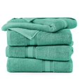thumbnail image 2 of Juego de toallas de baño LANE LINEN Luxury, 100% algodón, paquete de 4 unidades, verde azulado, 2 of 9