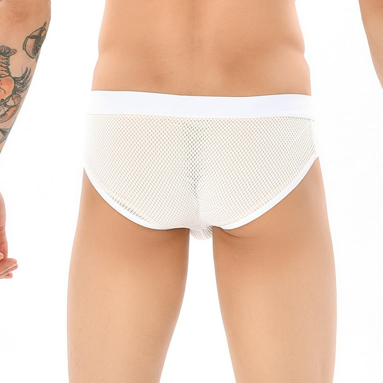 adviicd Compression Underwear For Men Men'S Boxer Briefs Men's Low Rise  Briefs Breathable Bikini Soft Stretchy Underwear White 4XL 