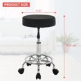 thumbnail image 5 of Rolling Stool with Wheels 250lbs Capacity Adjustable Hydraulic Swivel Chair PU Leather Salon Stool Chair for Bar, Home, Office, Tatoo, Medical, Massage, Blac, 5 of 8