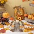 thumbnail image 6 of Uxgjfwu Thanksgiving Decorations - Light Up Rudolph Gnome with Maple Leaves Sunflowers Table Centerpiece, 6 of 6