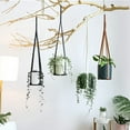 thumbnail image 1 of Travelwant Leather Plant Hanger Vegan Premium PU Straps Adjustable Length, Planter Holder for Indoor Plants, Hang from Wall Ceiling Window, Modern Boho Home Decor-29.92" x 5.71" x 5.71", 1 of 7