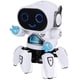 thumbnail image 4 of Robot de baile eléctrico para mascotas, juguetes musicales brillantes, robot de pulpo de 6 garras, juguetes interactivos educativos, juguete para niños, regalo digital para mascotas, blanco TUNC Sencillez, 4 of 5