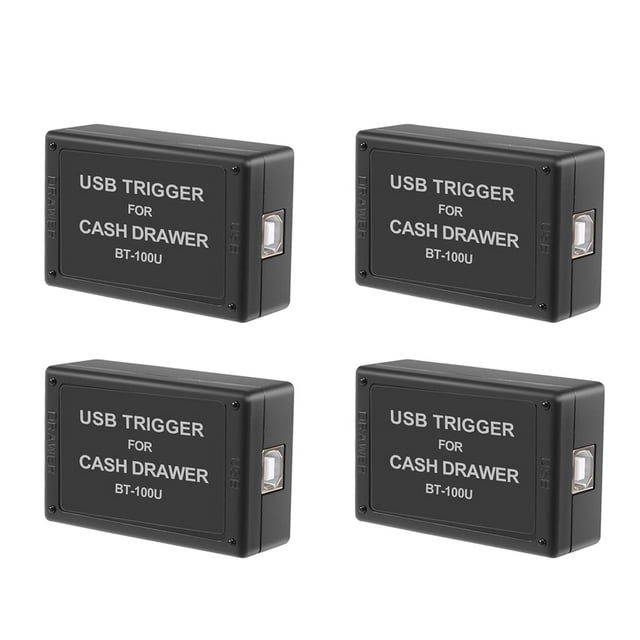 4X BT-100U Cash Drawer Driver Trigger with USB Interface Drawer Trigger,4 x BT-100U Cash Drawer Trigger,Black