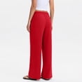 thumbnail image 4 of Linen Pants Women Summer Cotton Linen Stretch Palazzo Slacks Flowy Wide Leg Loose Beach Trouser with Pockets, 4 of 4