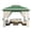 Green, variant on CazToi 11x11FT Instant Pop-Up Gazebo with Mosquito Net 3-Height Adjustable Outdoor Canopy Tent