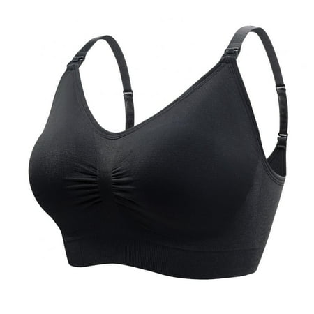 

Pretty Comy Maternity Nursing Seamless Bra for Breastfeeding Moms 1 Count Size M/L/XL/2XL