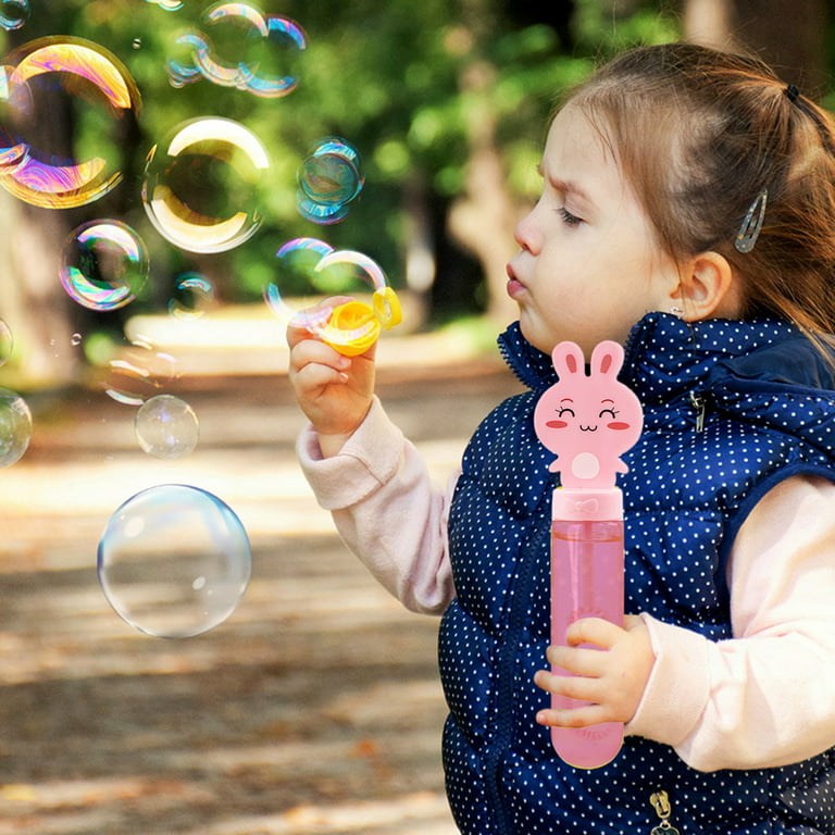 Bubble Blower - Mini Cartoon Bunny Design - Lovely Safe - Entertainment -  Portable - Small Animal Bubble Wand - Kindergarten Toys