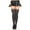 Black, variant on Women's Plus Size Lace Top Opaque Thigh High Stockings; White 4747Q-WHITE