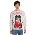 thumbnail image 4 of Happy Valentine's Day Bernese Mountain Dog Brings Love Heart All Over Print 3D Sweatshirt Unisex Merch Berner Lover Gifts - 02028, 4 of 6