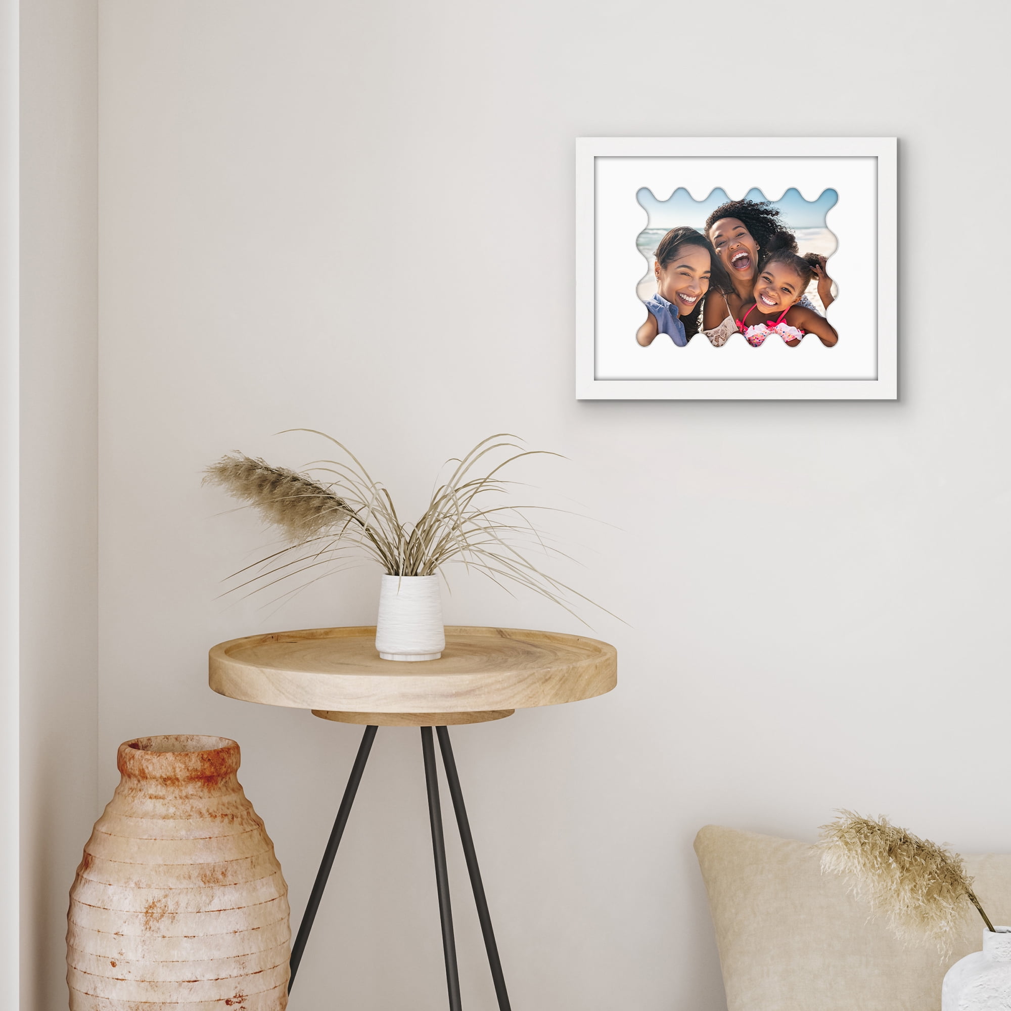 Americanflat 11x14 Picture Frame with Shatter-Resistant Glass elevate cherished photos unique expertly - White