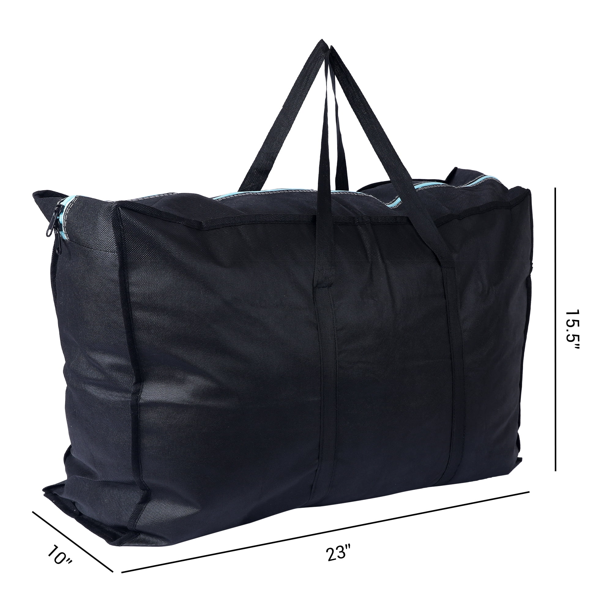 Unique Bargains 1 Pack Clothes Storage Foldable Storage Bags Black 23*16*10in