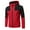 Red, variant on cllios Outdoor Jacket for Men, Trendy Color Block Rain Jackets Lightweight Raincoat with Pockets Waterproof Hooded Windbreaker for Outdoor Travel Hiking