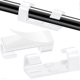 thumbnail image 1 of 100 Pieces Self-adhesive Cable Clips Finisher Wire Clamp Sticky Clear Cable Clip, 1 of 5