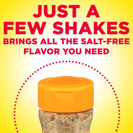 DASH SALT-FREE LEMON PEPPER SEASONING BLEND, KOSHER, 6.75 OZ SHAKER