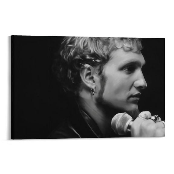 Layne Staley Singer Poster (12) Painting On Canvas Wall Art Poster Scroll Picture Print Living Room Walls Decor Home Posters 24x36inch(60x90cm)