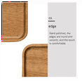 thumbnail image 4 of 4X Serving Tray, Rectangular Solid Wood Flat Bottom Plate, Fruit Plate, Saucer, Tea Tray, Dessert Plate-Small, 4 of 7
