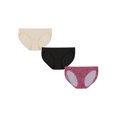 thumbnail image 4 of Hanes Women's Recycled Microfiber Bikini 3-Pack Assorted 8, 4 of 6