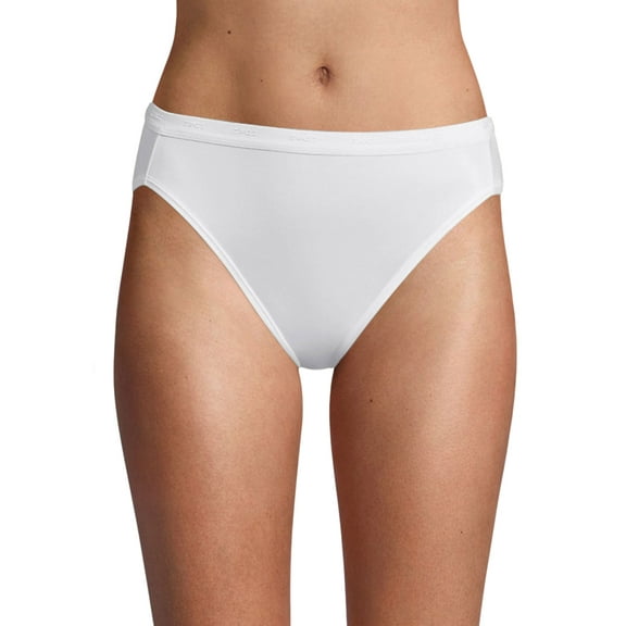 Bali Hi-Cut Panty Full-Cut-Fit Stretch Smooth Silky Women's Underwear sz 6-14