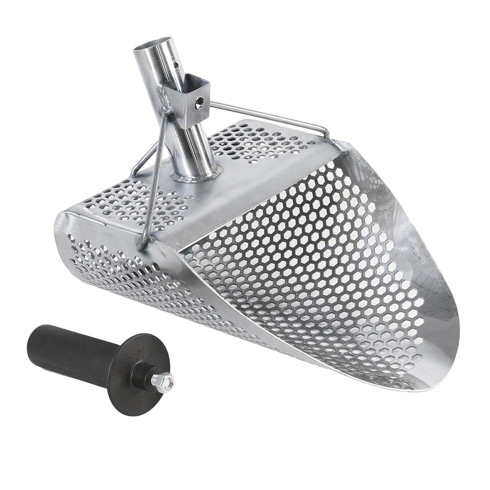 Beach Sand Scoop with handle Metal Detecting Tool Stainless Steel Detector Stainless Steel Water